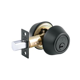 Hermex CERO-62 Cerrojo L-L negro, llave de puntos