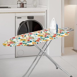 Darisoco Vintage Floral Ironing Board Cover and Pad 15x54 with Elastic Edge and Scorch Stain Resistant Thick Padding Ironing Board Covers Protective Scorch