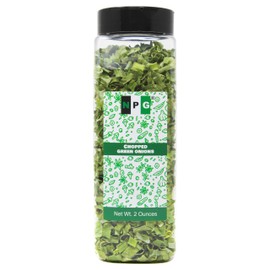NPG Freeze Dried Chopped Green Onions 2 Oz, All Natural Non-GMO Gluten Free, Dried Scallions, Gourmet Spring Green Onions for Cooking, Salads, Garnish