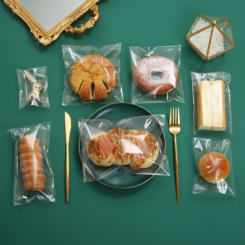 200 Pack 6" x 6" Thick Clear Resealable Self Seal