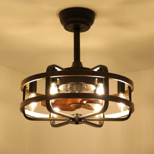 Unbranded 20in Chandelier Ceiling Fan, Ceiling Fan Light With Remote,