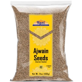 Rani Ajwain Seeds (Carom Bishops Weed) Spice Whole 14oz (400g) ~ All Natural | Vegan | Gluten Friendly | NON-GMO | Kosher | Indian Origin