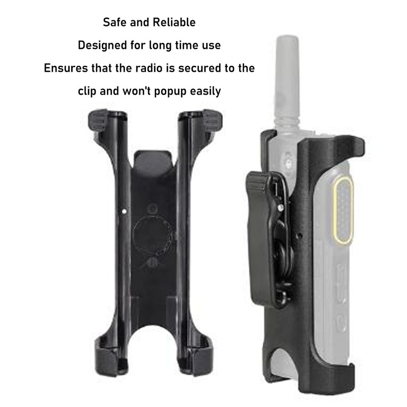 Walkie Talkie Carry Holder 90 Degree Rotating Back Clip Holder