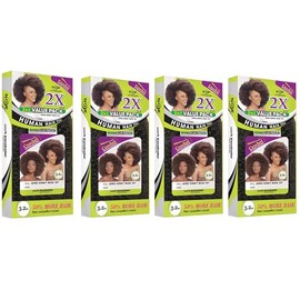 Value Pack 4Pack! Janet Collection 2X AFRO KINKY BULK 24” – Premium Synthetic for Braiding Hair for Crochet, Twist, Afro Puff & Natural Styles (Color #2)