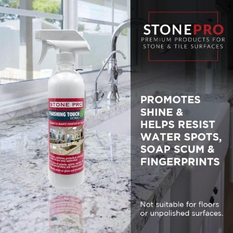Granite Sealer KIT Ultimate Pro Sealer, Crystal Clean, Finishing Touch