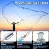 Neween Cast Net for Fishing with Shrimp Cage, American Freshwater