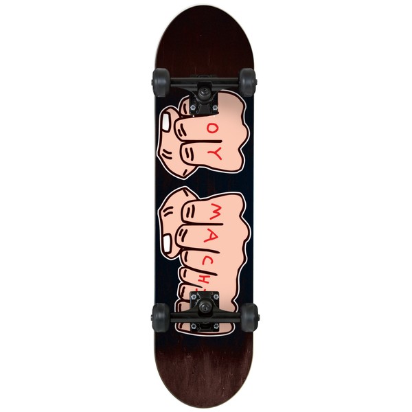 Toy Machine Fists Woodgrain Skateboard, 7.75 x 30-Inch