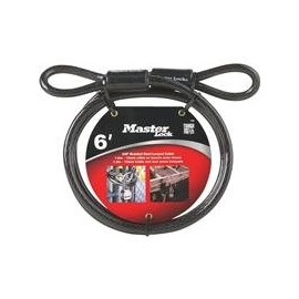 Master Lock 6Feet Steel Cable 78Dpf 2Pk