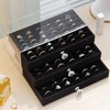 SPAKOWN Ring Box Display Holder, Clear Velvet Jewelry Storage Tray