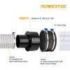 POWERTEC 70277V Dust Collection Reducer, 6-Inch OD to 4-inch OD,