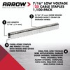 Arrow Heavy Duty T25 Round Crown Staples for Cable and