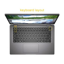 Silicone Keyboard Cover Compatible for Dell Latitude 7440 7430 7420 7410 14", Dell Latitude 5450 5440 5430 5431 14", Dell Latitude 9000 9510 9520 7520 15.6", Dell Latitude 9420 9430 14" (Ombre Purple)