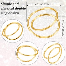 12 Pieces Gold Napkin Rings Metal Spiral Sliver Pink Napkin Rings Buckles Simple Alloy Serviette Holder for Weddings Dinner Party Table