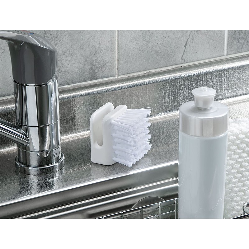 Mameita KB-464 Kitchen Brush, White, Width 2.0 x Depth 2.2