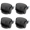 4Pcs 1.5in Casters Replacement 360 Degree Rotatable Universal Plastic Wheel