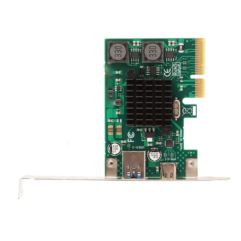PCIE to USB 3.1 Expansion Card Self Powered 2 Ports