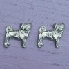 Pug Cufflinks, Pug Gifts, Pug Accessories, Dog Cufflinks, Hand Cast