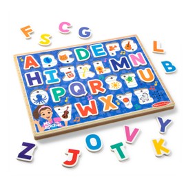 Melissa & Doug Ms Rachel Wooden Phonics Alphabet Sound Puzzle, 24-Piece Toddler Toys for Boys and Girls Ages 2+ Years