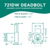 Olympus Lock 721DW 1-1/4” Deadbolt Drawer Lock | Grade 1