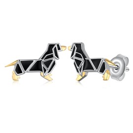 Dachshund Earrings 925 Sterling Silver Weiner Dog Earrings Cute Animal Puppy Dog Dachshund Jewelry Dachshund Gifts for Women Mom