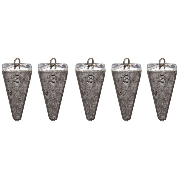 South Bend Pyramid Sinker, Pack of 5