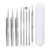 피지제거기 블랙헤드 8종세트 압출핀셋 Blackhead Remover 8-Piece Set Pore Extractor