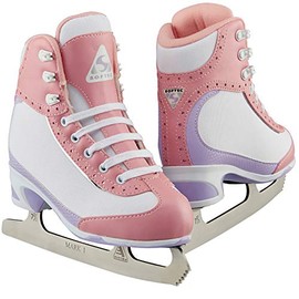 SKATE GURU Jackson Ultima Softec Vista ST3201 Figure Ice Skates for Girls/Color: Pink, Size: Youth 11