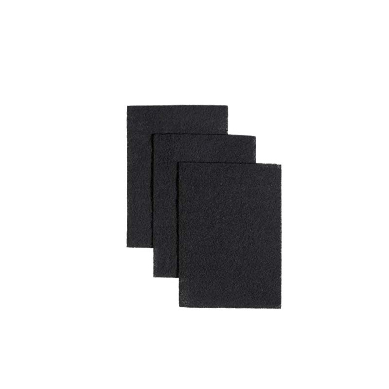 3 Odor Control Activated Carbon Charcoal Cut-to-fit Replacement Filter Pad