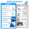 VOXGET Interactive Dog Octopus Toy, Upgrade Automatic 1.5H Jumping Ball