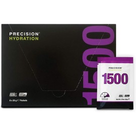 Precision Hydration Electrolyte Drink Mix- All Natural Multi Strength Electrolyte Powders - Combats Cramp - Gluten Free, Hypotonic (1 Box (8 Packets), 1500mg/l - Purple Packet)