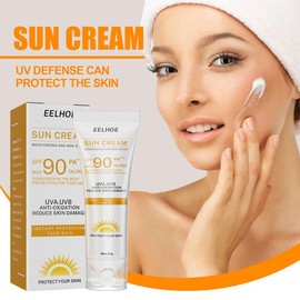 EELHOE Protective Cream | Moisturizing Face & Body Lotion with Sunscreen | Oil-Free Hydration for Summer | Non-Greasy, Lightweight Barrier & Pore Care | Daily Skin Shield - Colour: 1pcs