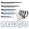 Hashtnagar Cable Ties Black Plastic, Pack of 500 Nylon PA66