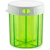Pill Organizer Dispenser with 4 Compartments, Holder for Medication, Vitamins