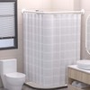 Tanxih Corner Shower Curtain Rod Adjustable Stainless Steel L Shaped