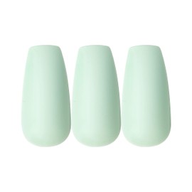 Gold Finger Full Cover Nails Press On 24 Nails Long Length Glue On False Nails Fake Nails