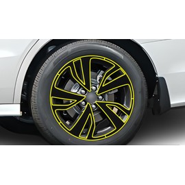 BOGAR TECH DESIGNS Rim Chrome Delete Overlay Compatible with Honda Odyssey 2018-2024, Gloss Black