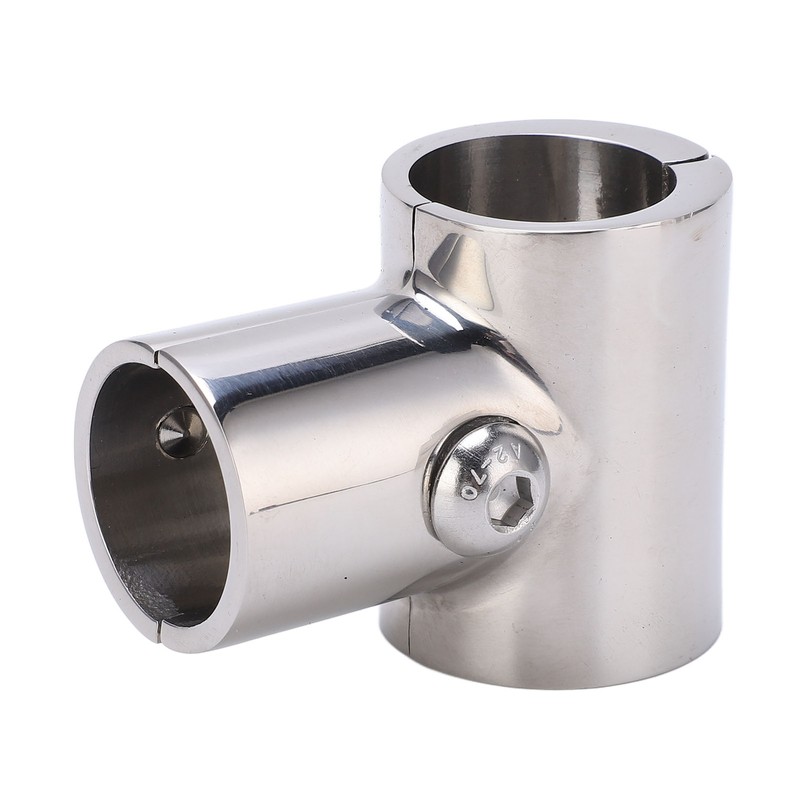 90° T Tee Tube Pipe Connector 1in/25.4mm ID Separable Stainless