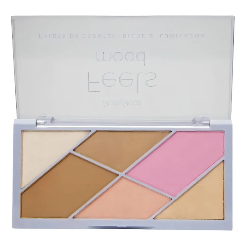 Paleta De Bronzer Rubor Iluminador Feels Mood Ruby Rose Tono