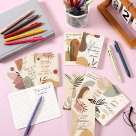 Sinmoe 12 Sets Geschenke zur Mitarbeiteranerkennung Enthalten 12 Motivations Notizbücher 12 Inspirierende Kugelschreiber Geschenkideen mit Motivierenden Sprüchen für Kollegen Lehrer Schüler(Einfach)