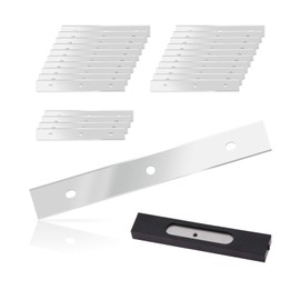 EHDIS 6 inch Razor Blades Paint Scraper Replacement Stainless Steel Blades for Window Scrapers, Double Edged Razor Blades, Pack of 25 Blades (062)