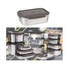 STENCOC Stainless Steel BPA Free Rectangular Leakproof Airtight Kimchi/Pickle/Salad/Fruit/Food Storage