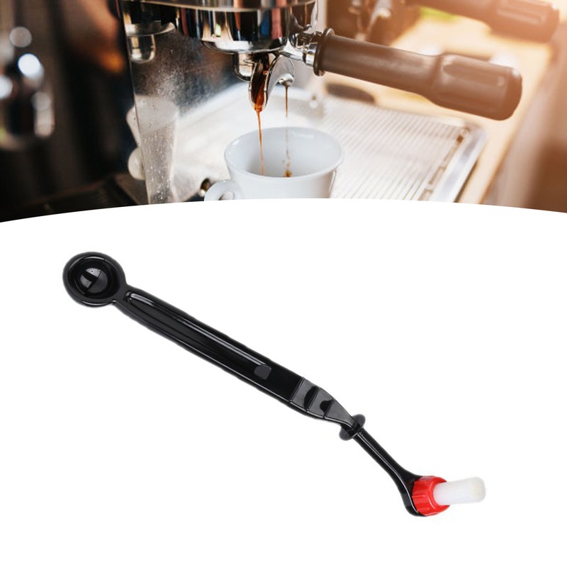 Coffee Machine Cleansing Brush Long Handle Bend Head Nylon Brush