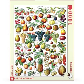 New York Puzzle Company - Vintage Images Fruits - 1000 Piece Jigsaw Puzzle for Adults by Adolphe Philippe Millot