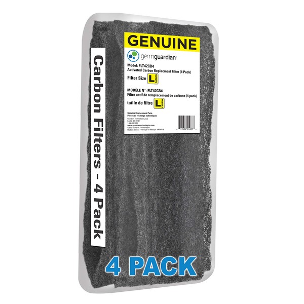 GermGuardian FLT42CB4 Genuine Carbon Filter Replacements for Germ Guadian AC4200W Air Purifier