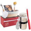 Jeensley Boxed Sourdough Starter Feeding Jar Kit with Oval Proofing