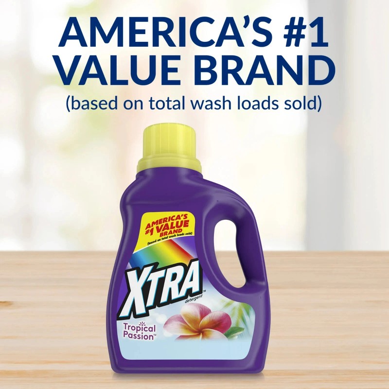 Xtra Tropical Passion, 260 Loads Liquid Laundry Detergent, 312 fl