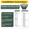 MorningRo 12 Pack Vinyl Shutter Fasteners Plastic Shutter Screws Window
