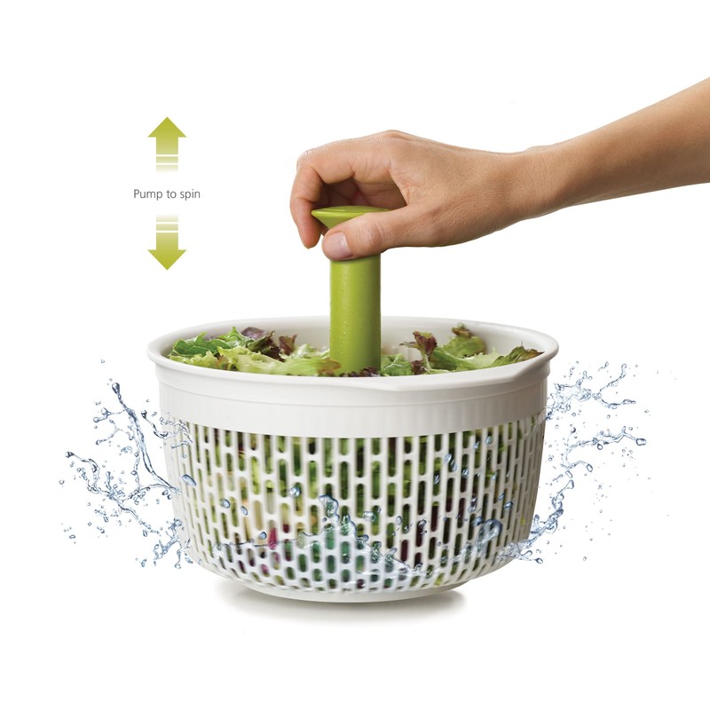 Joseph Joseph Spindola in Sink Salad Spinner, 2-in-1 Colander, Salad