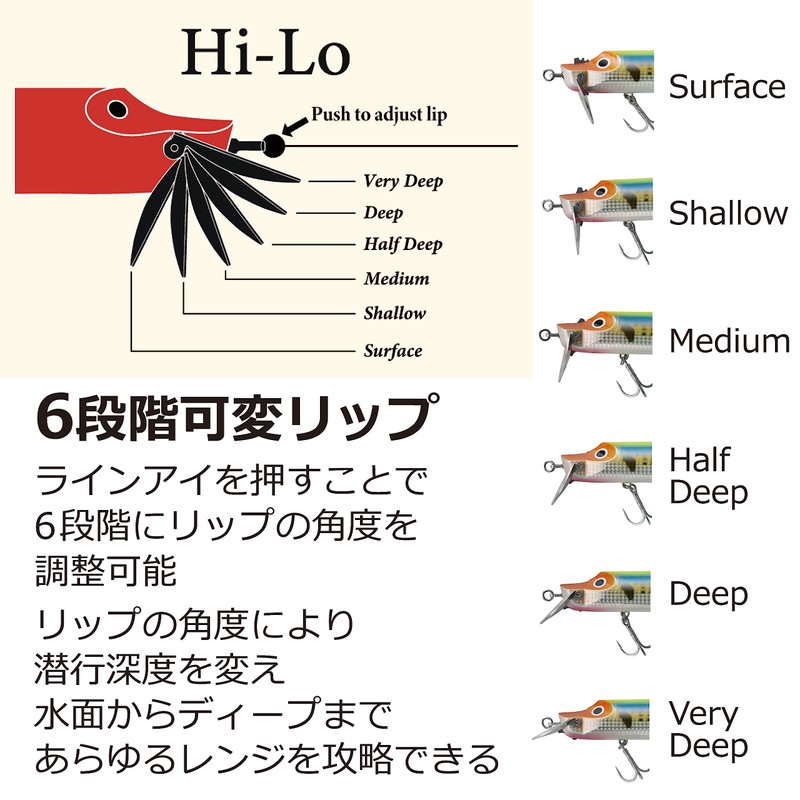 Abu Garcia AHHILO200F-BNE Big Bait Hi-Low 200F Bone