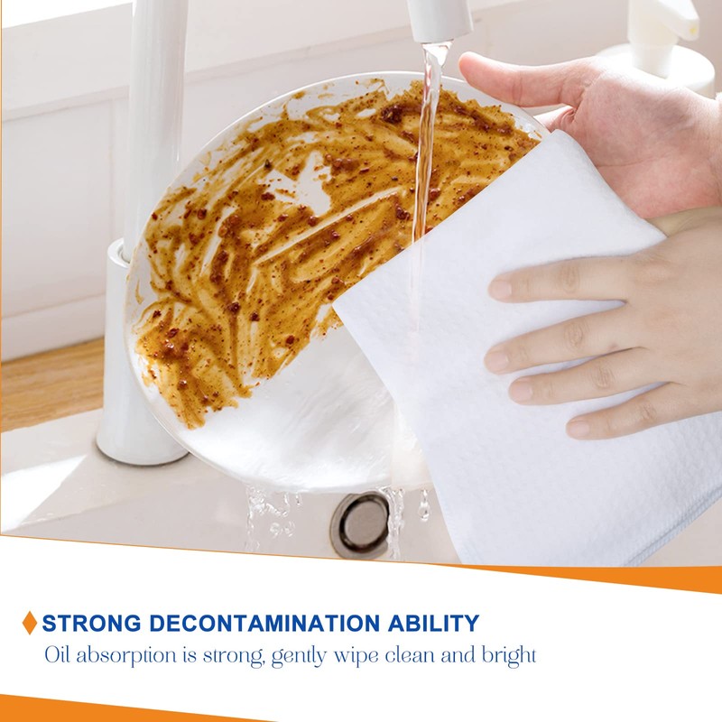 SINLAND Water Absorbent Microfiber Dish Wipes Waffle Towels Dish Cloths